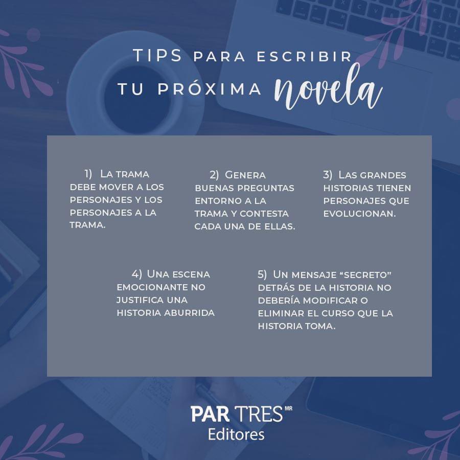 ParTresEditores's tweet photo. ¿Estás escribiendo tu próxima novela? Te damos algunos tips, y si ya tienes lista tu historia ¡sácala del cajón! Publica con nosotros dando click aquí: https://t.co/mqEU94QQvL https://t.co/QPLHAutOdx