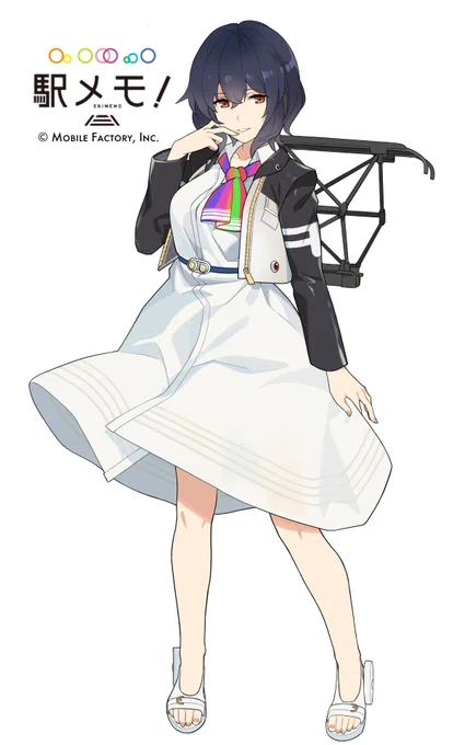 「駅メモ!にて今月より出発進行いたしました『下新ゆき』のキャラクターデザイン担当しております!よろしくお願いいたします #駅メモ 
