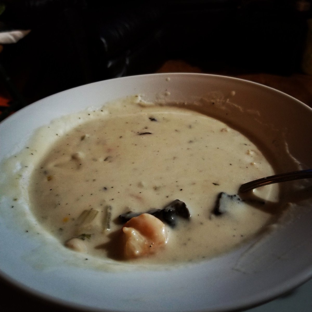 Homemade seafood chowder. #ThankYou Tanya. We're #maritimers and once in a while we flex our Atlantic Canadian muscles:)

#seafood #maritimes #BeKind #bewell #northbay