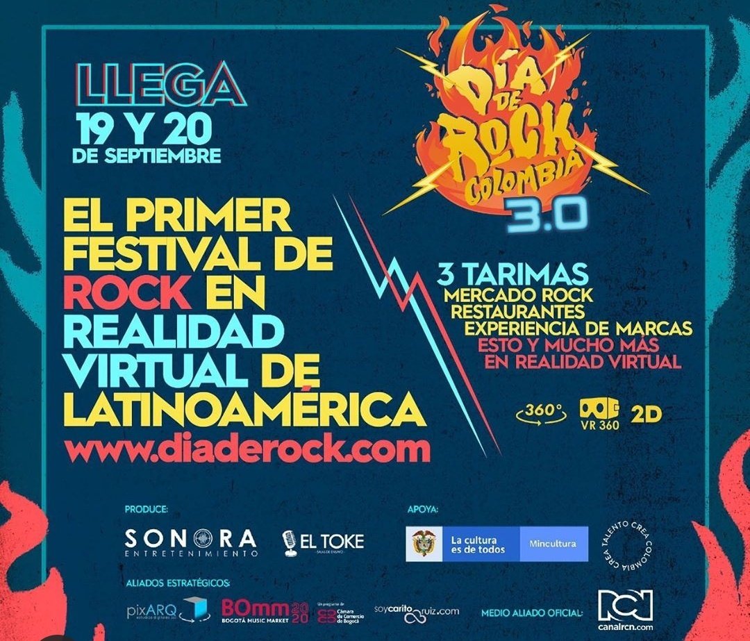 altafonte_latam's tweet photo. Se devela el Line Up para el #DíaDeRock 3.0 🙌🙌🎶
@Superlitio @apolo7rock @ALERTAKAMARADA
➡️ https://t.co/H6fcueFp6n
@diaderockcol
#ElRockEsNuestro #RockEnRealidadVirtual https://t.co/zNUZT4lShy