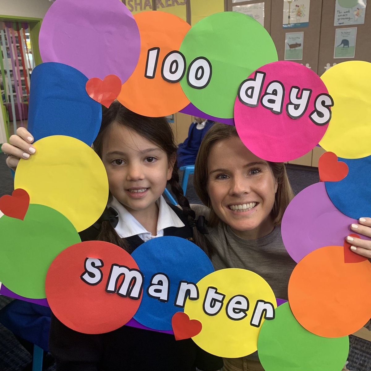 PrimaryLK's tweet photo. Happy 100 days Kindergarten! The Kinder students have had a great celebrating their 100th day school with different activities and a visit from Mrs Dickinson. https://t.co/RcUlHhF3Fa