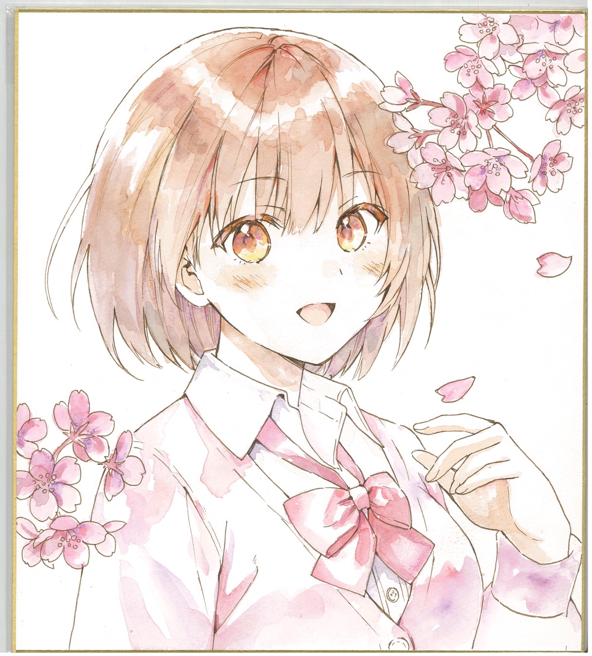 深野こもれび　色紙イラスト 深野こもれび 色紙イラスト - メルカリ