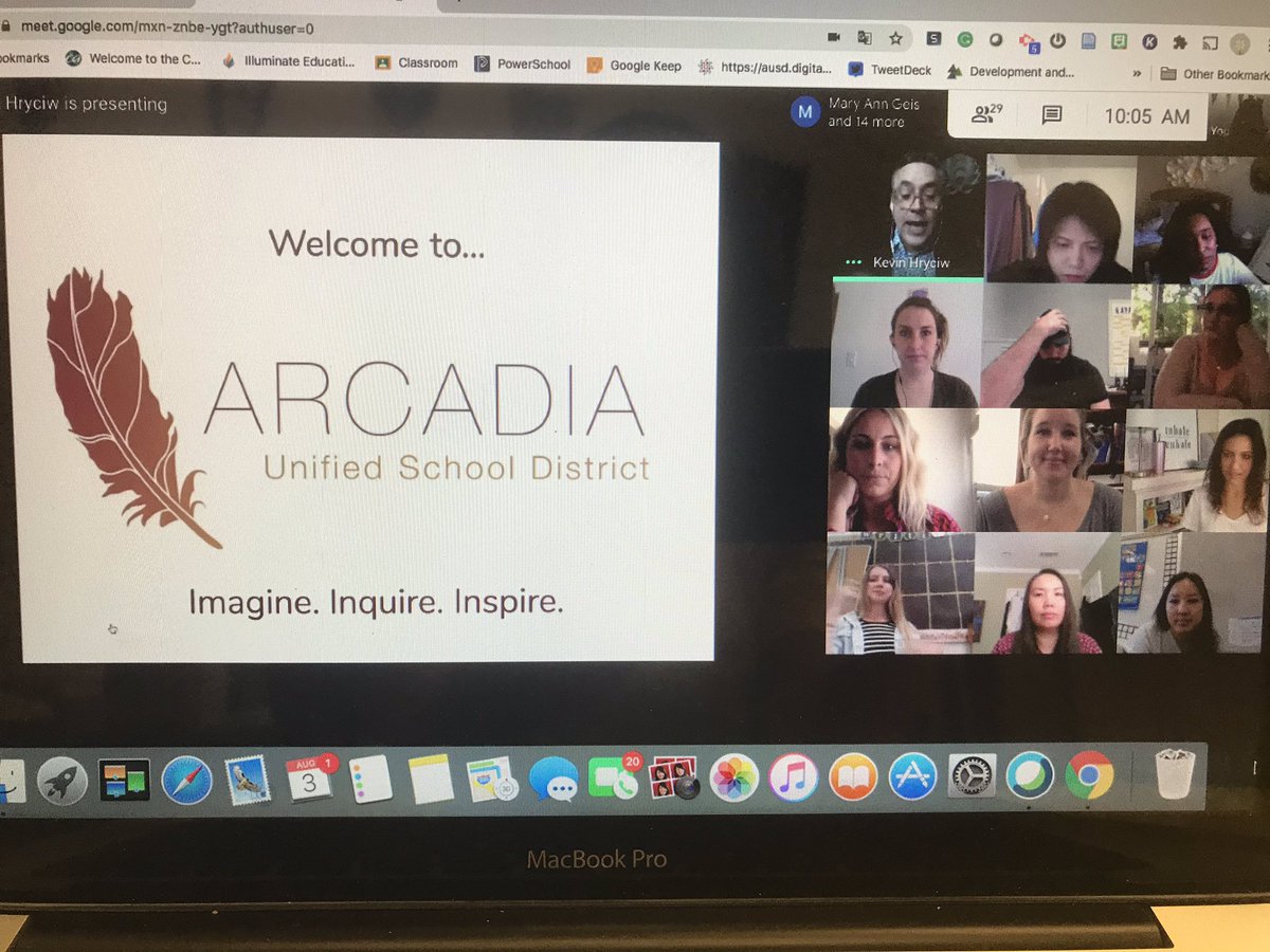ausd_amendoza's tweet photo. Day 1 ✅ Bulding relationships virtually ... @HryciwAUSD #AUSDBoard #Communications #EducatorPanel #ATA #APSSA #ArcadiaNEA20 

Many thanks to all our @ArcadiaUnified presenters and facilitators! 

#ImagineInquireInspire https://t.co/jaVlDsApKN