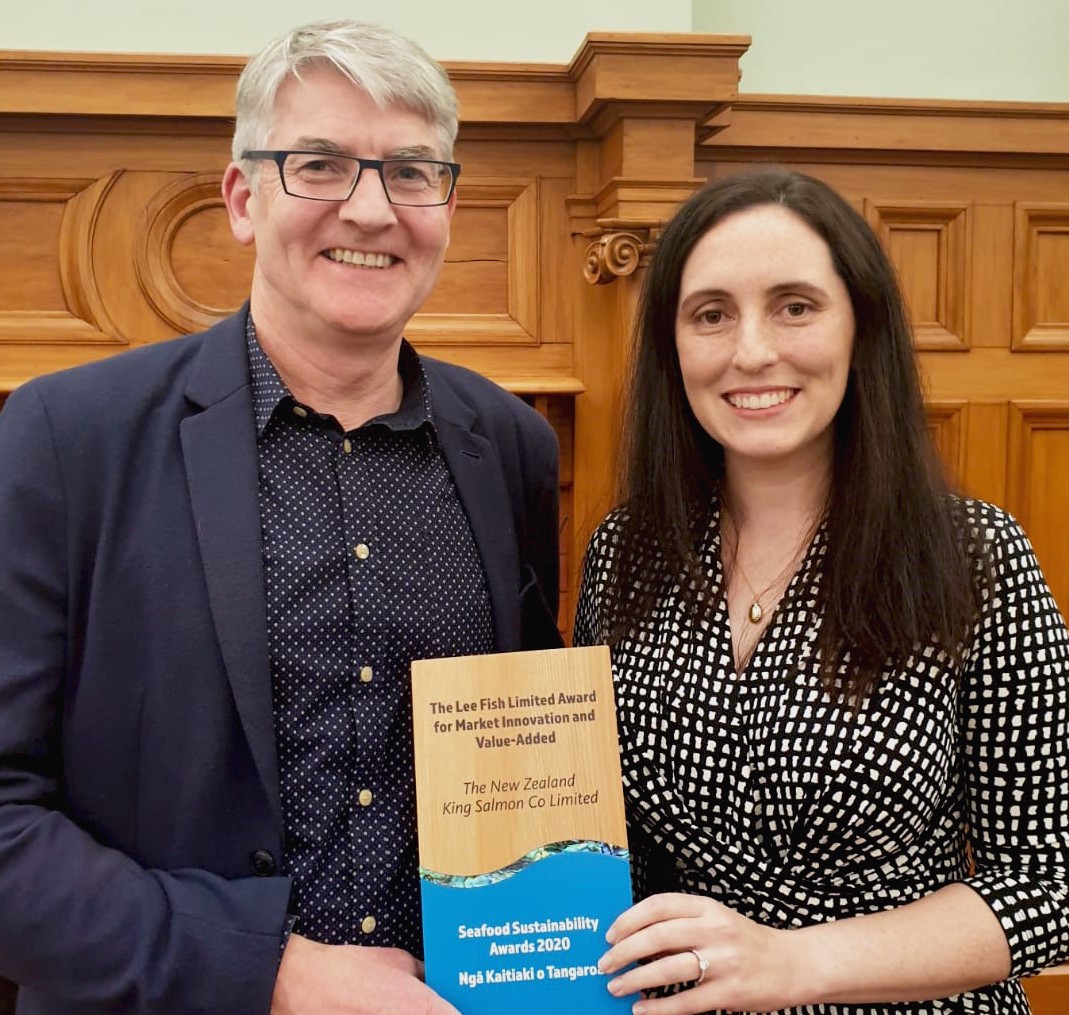 Thrilled to have won the Lee-Fish Award for Market Innovation &amp; Value Added at the inaugural Sustainable Seafood Awards last night. This recognises those who improve processing techniques leading to reduced waste, better use of byproducts &amp; development of value-added products 🐟