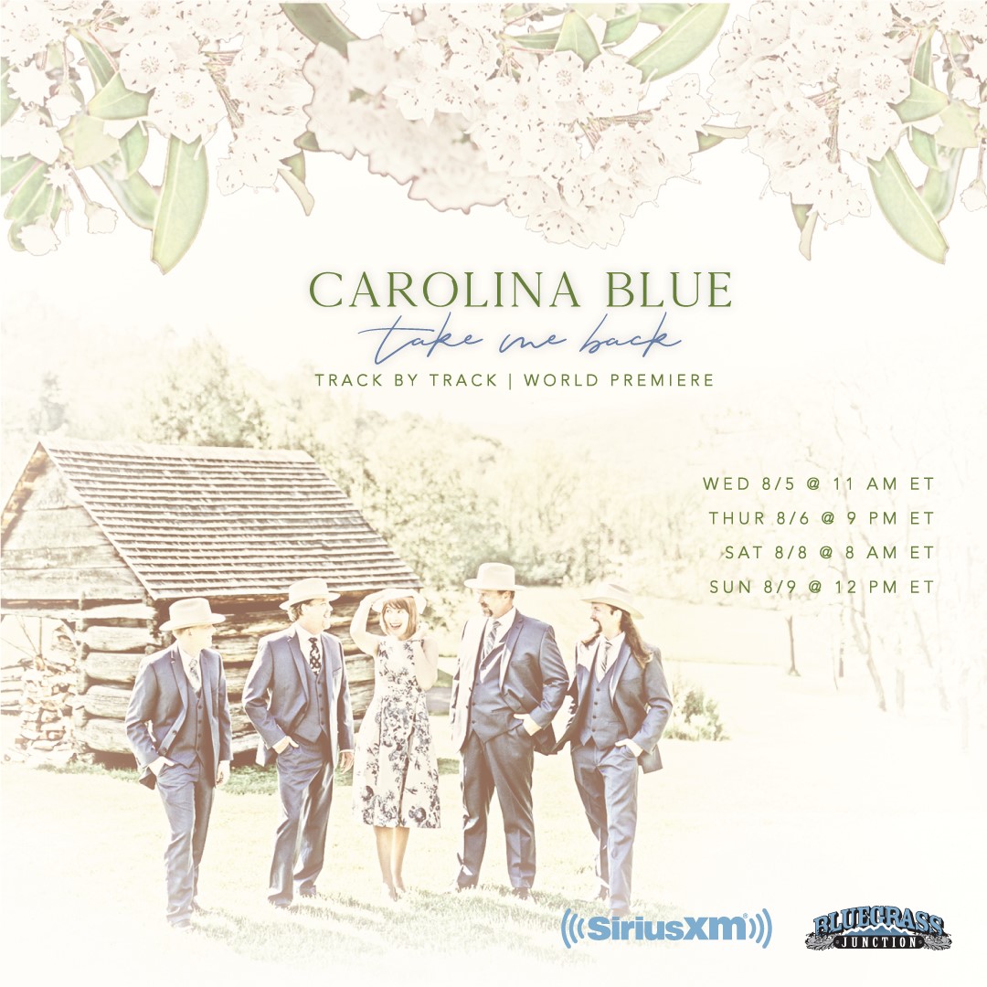 This week, we're shining the #TrackByTrack spotlight on <a href="/carolinablueBG/">Carolina Blue</a> and their latest album, “Take Me Back.” Join <a href="/KyleCantrellSXM/">Kyle Cantrell</a> as he chats with the whole band for an all-new SiriusXM exclusive World Premiere - this Wednesday at 11amET only on Bluegrass Junction!