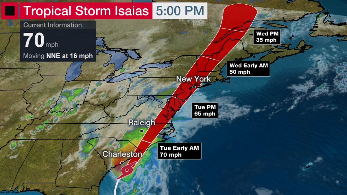We're onto plague number 50 of 2020, and it's strangely appropriate, on the 12th of Av, that the tropical storm about to batter the East Coast from Charleston to Boston is named  #Isaias. Isa. 49:14 "But Zion said: 'The LORD hath forsaken me, and the Lord hath forgotten me.'"