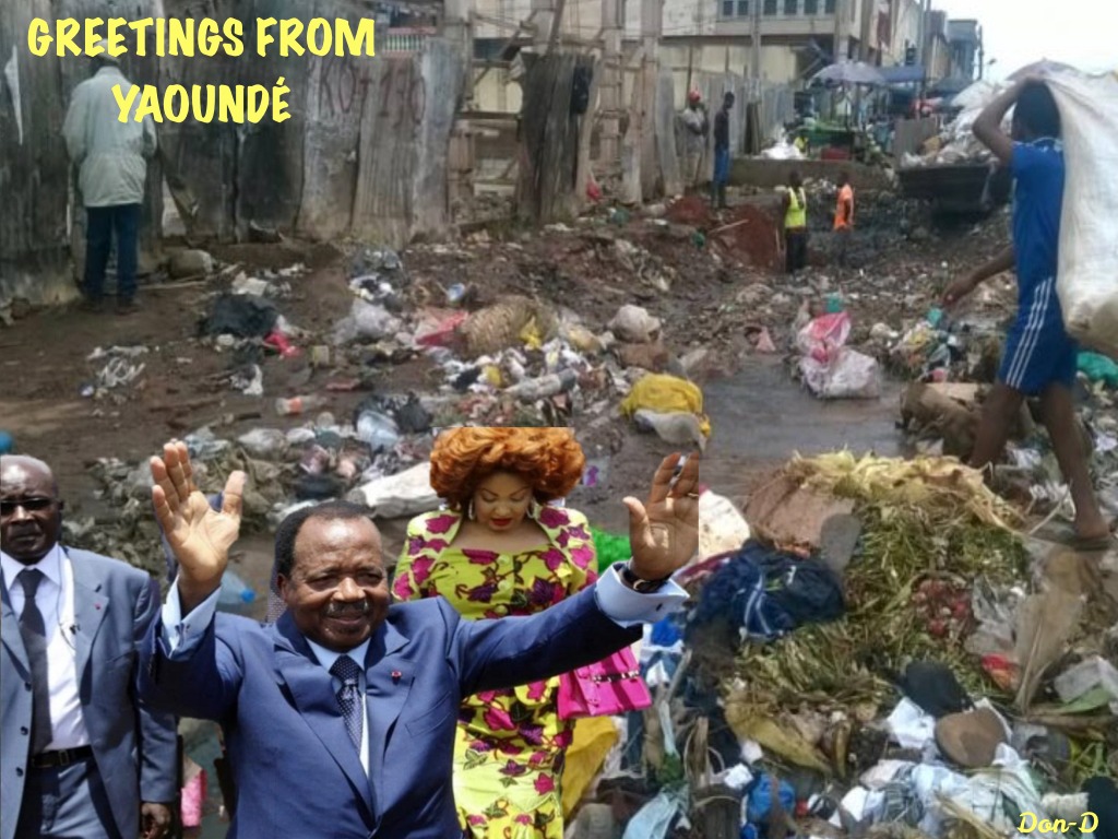 silas_atefor's tweet photo. @innercitypress @antonioguterres @SCBCNews @CMRNewsAgency @ndimoh5 @NeverAgainGC Thanks #ICP as @PR_Paul_BIYA distributes #GoldenStatues to people like #Corrupt_Tony this is the how the city the walk away from looks like.
This is #IMMORAL https://t.co/eV6ZzhIRPD
