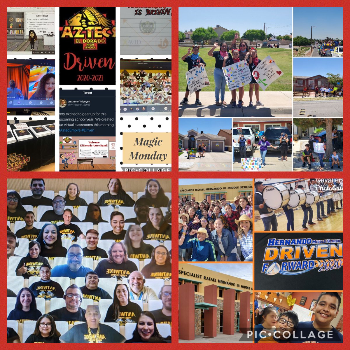 SISD_HRSpark's tweet photo. The #AztecEmpire feeder is #Driven in 2020-2021 to steer our scholars on the road to success ⭐️ Eight schools- #OneEmpire @HAntwine_MS @Hernando_MS @Ituarte_ES @PDN_ES @JHambric_K8 @Pheart_ES @CJordan_ES 🏁🏎🙌🏼♥️🖤💛 https://t.co/u7L8W2xxzg