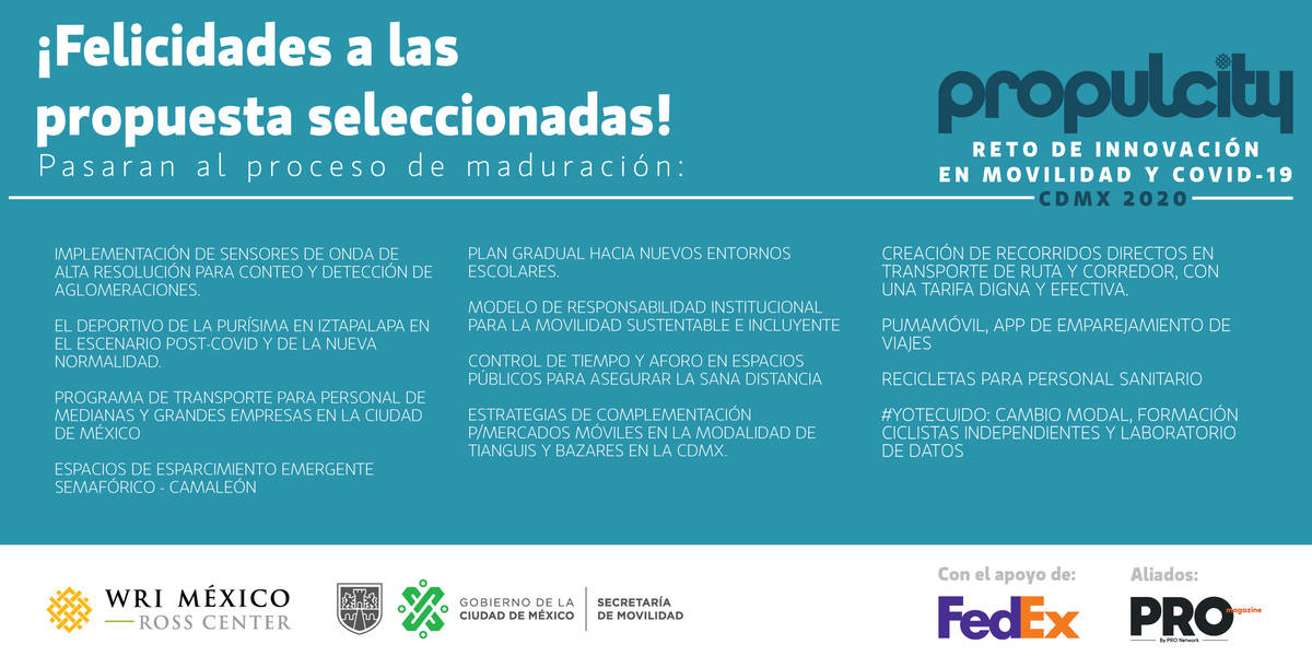 ¡TENEMOS SELECCIONADOS!

Te presentamos a las 12 soluciones seleccionadas que pasarán a la etapa de maduración.
Estamos felices de iniciar esta etapa con todos y todas, pero también por haber recibido tantas buenas propuestas.

Conoce todos los detalles 👉 bit.ly/3kbyNbR