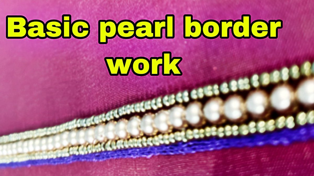 artsnzari's tweet photo. Aari work pearl and beads border https://t.co/cwY8t8zhuC                     #Blouse #creativity #FullMoon #aari #embroidedart https://t.co/w4TZWWLeqs