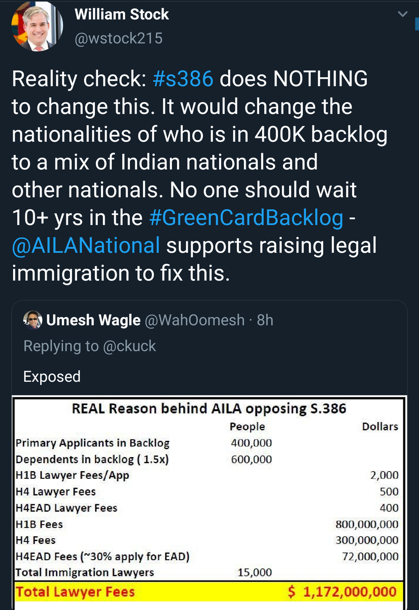 madnwitty's tweet photo. #RealityCheck #CheckBounced #InsufficientRationale
.@SenatorDurbin .@AILANational .@ITServeorg .@NIACouncil .@IraKurzban .@ustechworkers .@fairimmigration. @cis_org and all other hate can try all you want. Not one of you will succeed to stop #GreenCardEquality. Our promise! https://t.co/g5UaIYXUjv