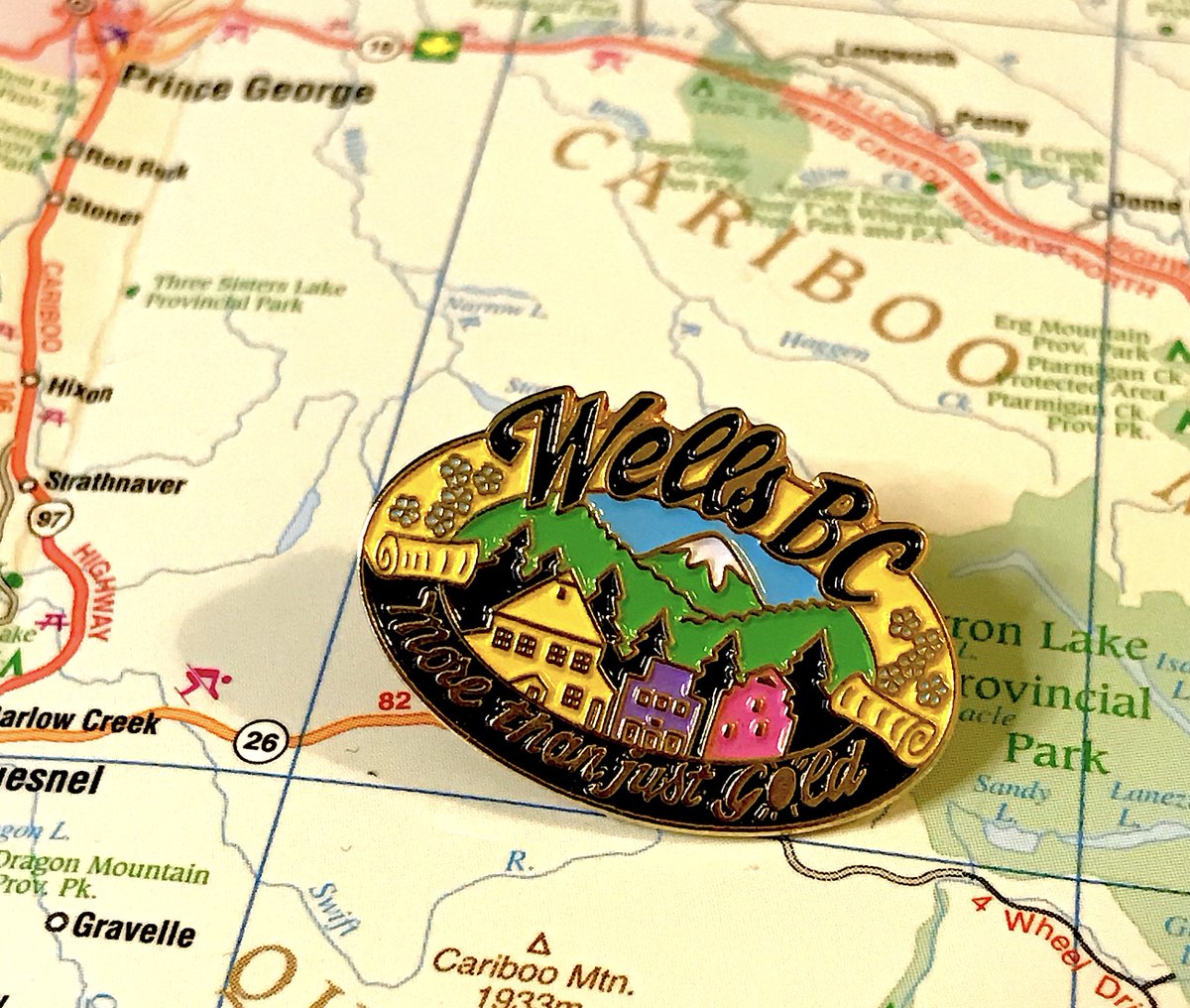 21. WELLS- Almost as many homes in the pin as in Wells itself- Love the bold colours, the cursive for Wells, the little dogwoods on the side- "More than just gold," okay, but what then, you can't leave us hanging