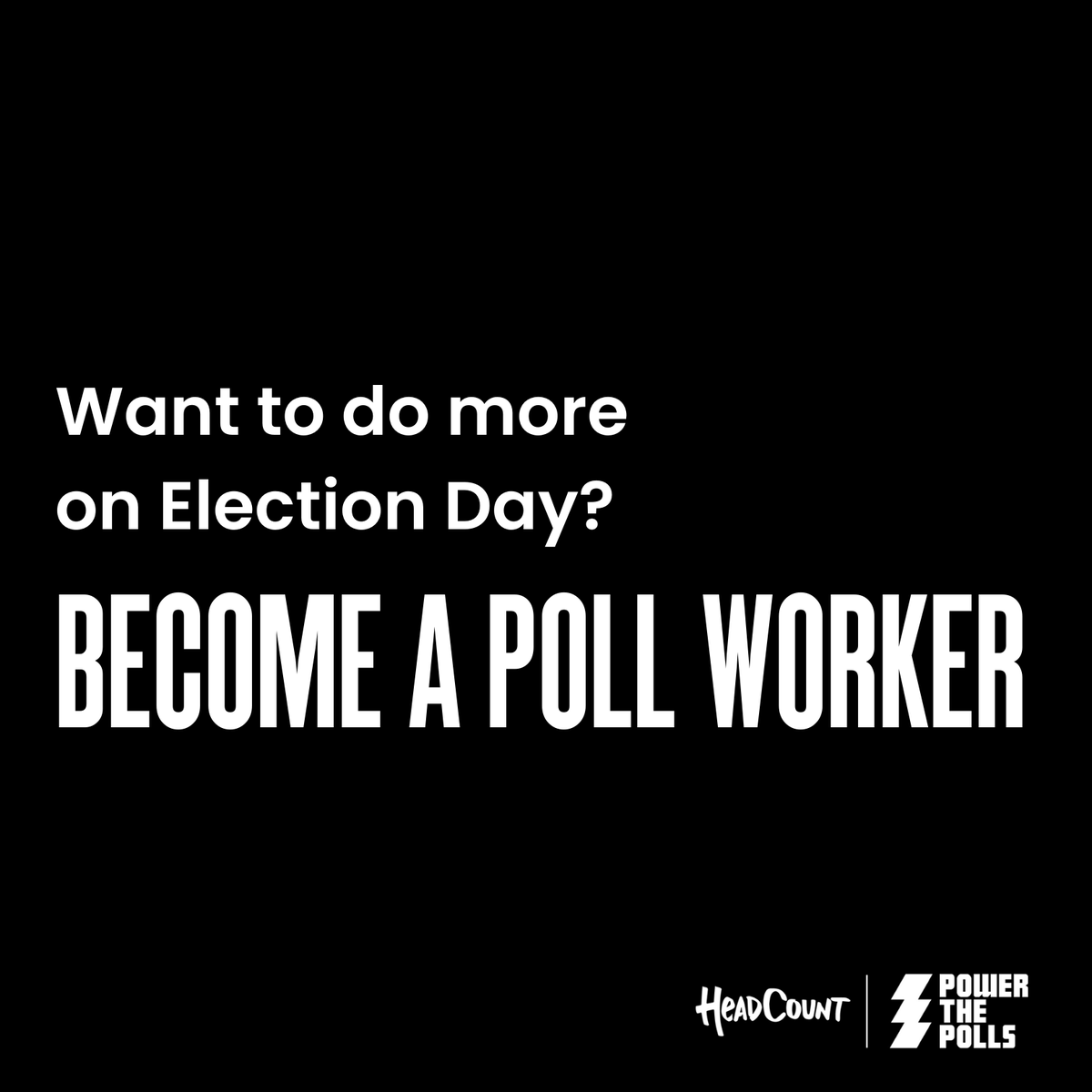 BRMCofficial (@brmcofficial) on Twitter photo America needs more poll workers. Want to be one? Sign up here with <a href="/HeadCountOrg/">HeadCount | Register To Vote</a> and #PowerThePolls to help run fair elections in your community: bit.ly/hcpollworker America needs more poll workers. Want to be one? Sign up here with <a href="/HeadCountOrg/">HeadCount | Register To Vote</a> and #PowerThePolls to help run fair elections in your community: bit.ly/hcpollworker