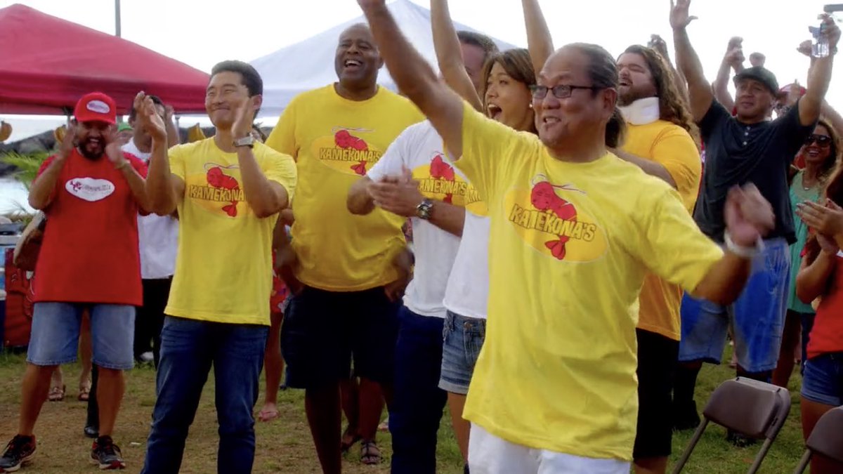 they were all so happy for kamekona 