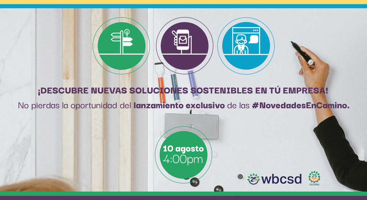 CECODES's tweet photo. ¡Toc, toc, #NovedadesEnCamino! Entra aquí👉https://t.co/ykntb5XLjr e inscríbete al lanzamiento del 10 de agosto, donde traeremos innovación, recursos, y otras cosas, además podrás encontrar respuestas a múltiples preguntas frente a la #sostenibilidad de tu empresa u organización. https://t.co/QFm2ZbWI8G