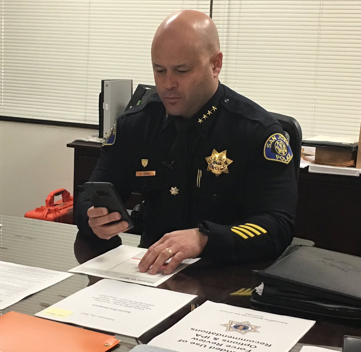 newsdamian's tweet photo. #BREAKING:
@sjpdchief is retiring:
“I came to SJ as a young boy from Puerto Rico, learned how to speak English here and ultimately became chief of the 10th largest city in the country. I will forever be grateful to this City and this Department...” 1/2 https://t.co/K2uznMzNAB
