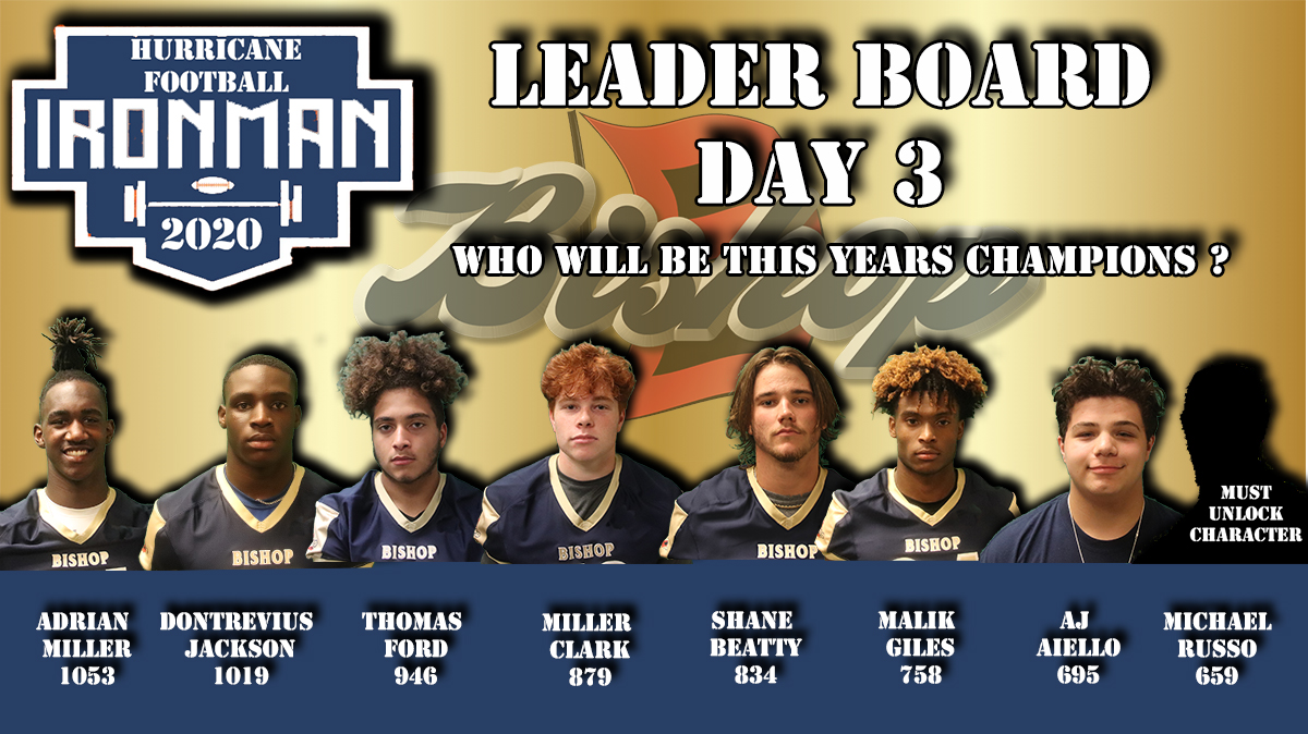DaVinci_Fitness's tweet photo. 🏈LIKE &amp; RT🏈 After DAY 3 of @BISHOP_FOOTBALL Iron-man competition we have some movement on the leader board @AdrianM0320 @DontreviusJ @that_kid_ford @MillerClark_ @shaneRbeatty1 @Malik4Giles @ajaiello62 Michael Russo and leading freshmen @officallyleon6 💪 https://t.co/PRg8iWco86