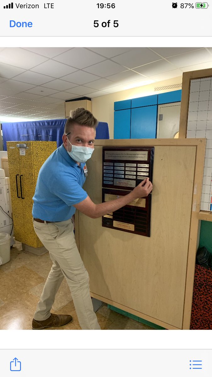 MSavoti's tweet image. Not new to the CCRN ranks but finally getting the recognition he deserves Wesley Stephens MSN, RN,  CCRN. #proudtobe9C #oneplaquefull