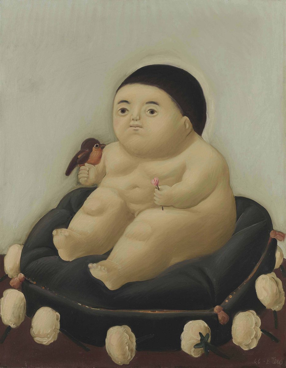 Vicencio1122's tweet photo. a coworker calls me "Nino Dios" and this is what I think about , Nino Dios by Fernando botero https://t.co/IODatiSaQl