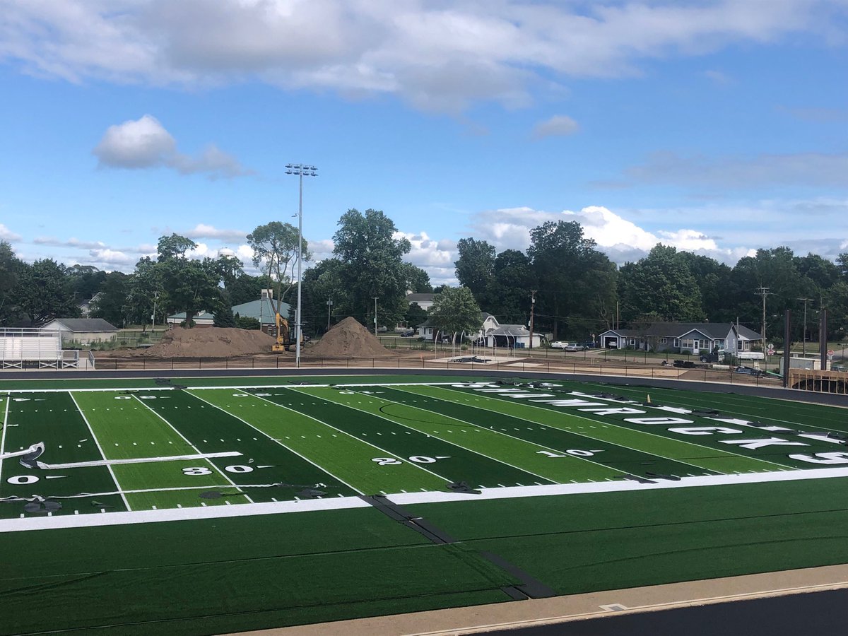 Sylvester Field is taking shape and the track returns after a 25 year move