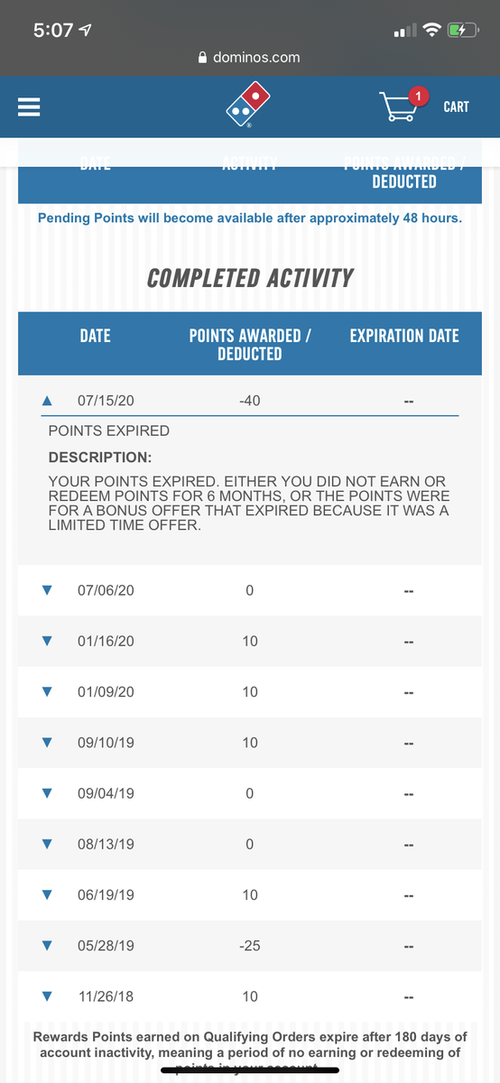 Jetboy6969's tweet photo. @dominos shame on you for deducting my points because I didn’t use them “on time” moving on to @PapaJohns https://t.co/6Tw3Tv8V72
