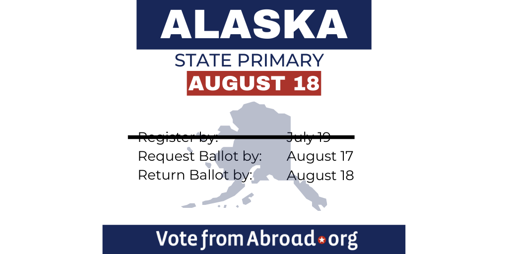 vfaglobal's tweet photo. If you're an American living abroad and hail from the great state of #Alaska, it's time to request your ballot here: https://t.co/WdRNmPvgQv #ALprimary https://t.co/Q52YOGizEB