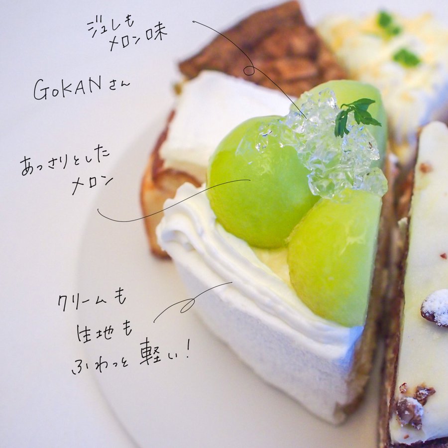 大好きなお店のケーキを買い集めて 誕生日の喜びを8倍にしたホールケーキがこちらです