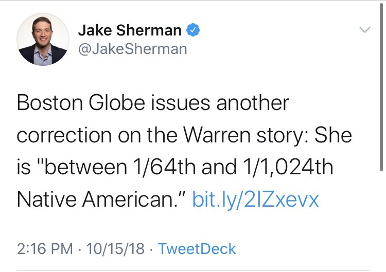 With the news that Elizabeth Warren is the last white woman on the short list of VP options for Biden, I figured it was a good time to go to the vault for that time when the media/left insisted that Warren was not, in fact, white.Remember the Native American debate? thread