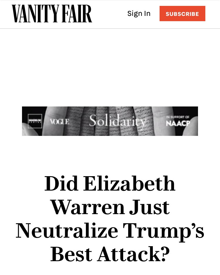 No,  @vanityfair, I don’t think that she did.