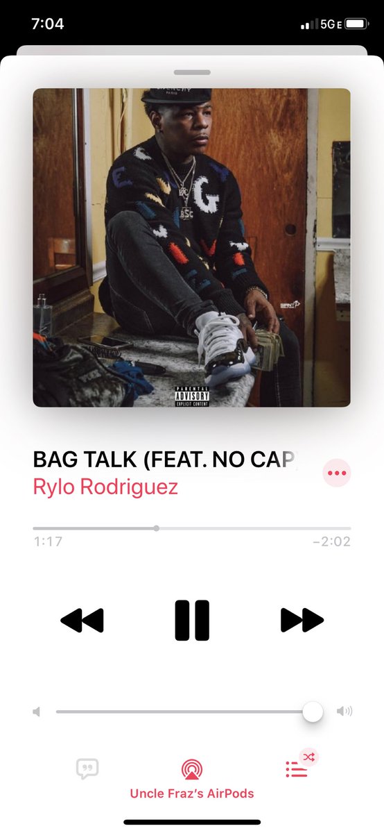 UncleFraz's tweet image. time to get back to it . ➕

Song of the Day:
BAG TALK (FEAT. @NoCap) - @RyloRodriguez 

🏃‍♂️ | #MissionTWO 🎭