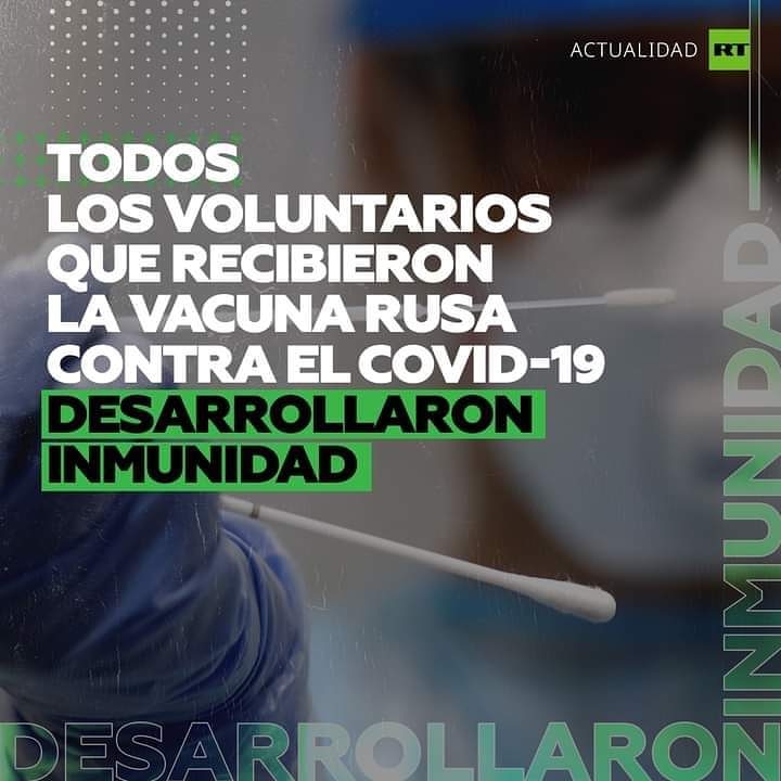 EngellyT's tweet photo. #Vacuna_Lista
#Vacuna_covid_19
Todos los voluntarios que recibieron la nueva vacuna experimental contra el coronavirus desarrollada por el Ministerio de Defensa ruso y el Centro Nacional de Investigación de Epidemiología y Microbiología Gamaleya han presentado claros indicios. https://t.co/6fs6B5Kdgr