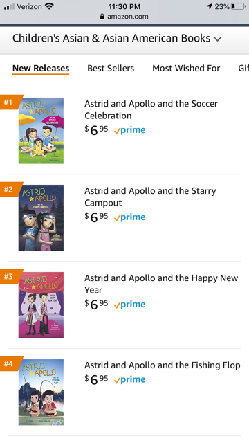 vtbidania's tweet photo. ASTRID &amp; APOLLO took top spots in NewReleases in AsianAmer Kid's Books on Amzn over the wkd! Here's a #giveaway to celebrate! TWO winners will receive books 1-4! To enter: 1) F&amp;RT 2) Comment w/why you ❤️ diverse kidlit🌟Educators/librarians get extra entry. Ends 8/17. U.S. only. https://t.co/kk8BaTZC8F