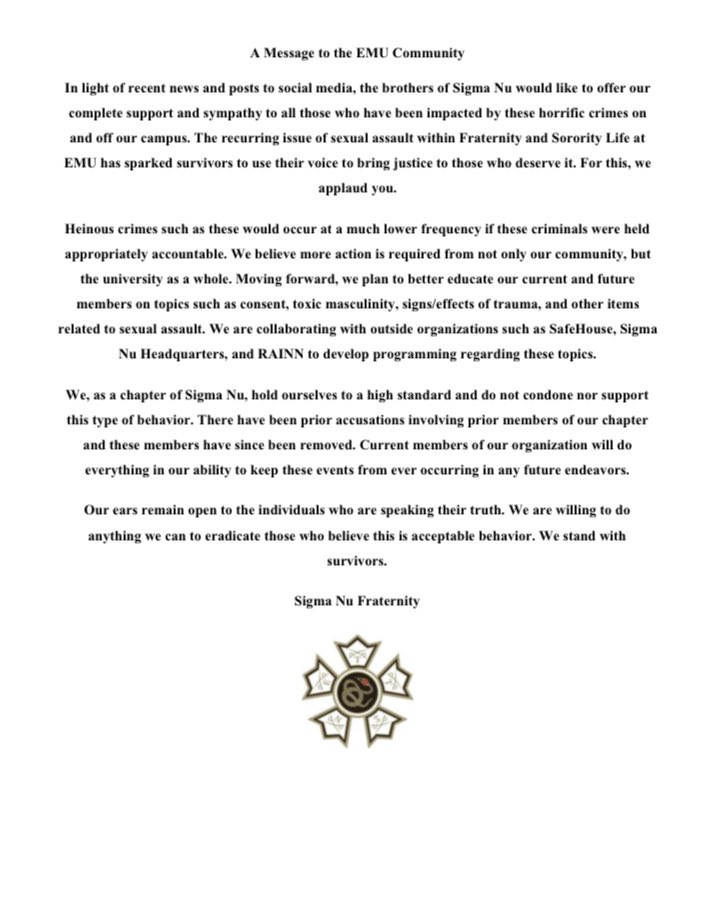 EMU Sigma Nu tweet media