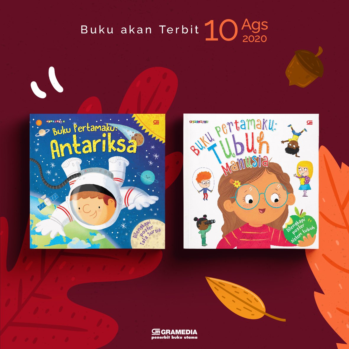 bukugpu's tweet photo. #UpcomingBooksGPU Ini buku pengetahuan! Serba-serbi tentang antariksa dan tubuh manusia. Tiap halaman penuh informasi yang ajaib-ajaib. Di dalamnya juga ada poster raksasanya lho! #bukugpu π https://t.co/gvrEYo9dIw