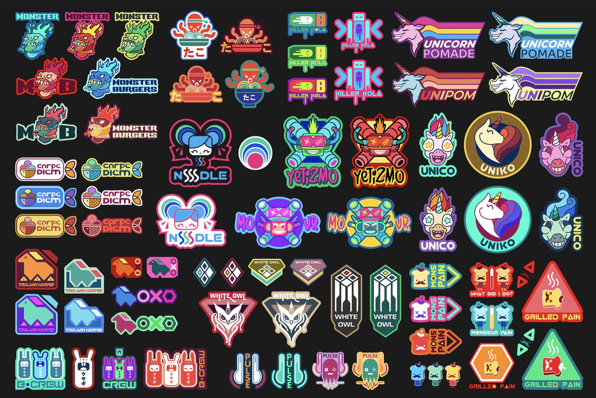 JoinSuperLeague's tweet photo. Act II in @PlayVALORANT launches tomorrow!

Check out all these new #Glitchpop stickers! https://t.co/pivIeHcfNV