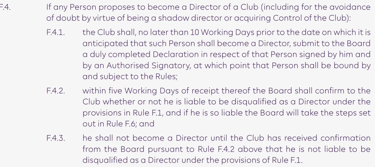 The reason this is important is because the clauses (F2-F4) that cover the submission also provide timescales. Not for the completion of the entire process, but they do provide a frame of reference.4/n #NUFCTakeover