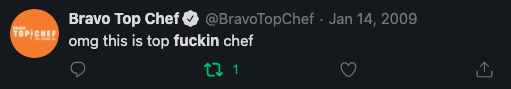 the bravo top chef account keeps deleting these right after i retweet them lol