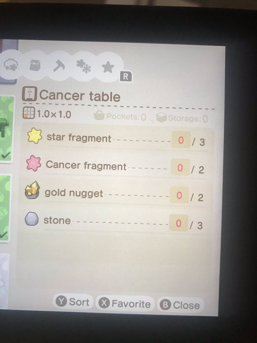 Sarahsymphony's tweet photo. Can anyone give me any of the following items: cancer fragment, star fragment, cherry blossom bonsai, or pine bonsai tree? Will pay bells of NMT. #ACNHTRADE #AnimalCrossingNewHorizions  #dodocode DM me https://t.co/QcTr8xVt4I