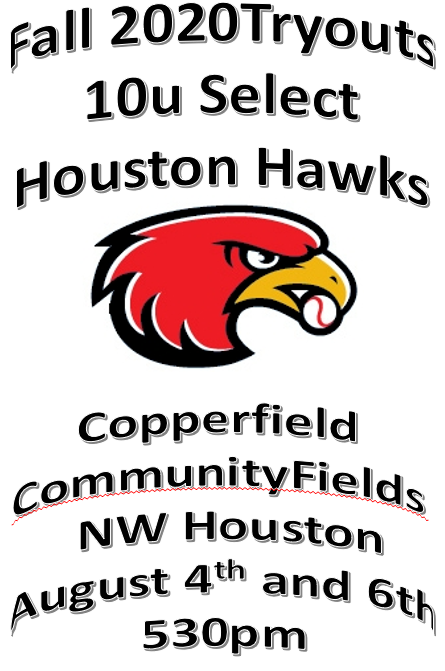 Tryouts on Tuesday and Thursday this week - check out the link for more information: HoustonHawksBaseball.com #houstonbaseball #tomballbaseball #cypressbaseball #kleinbaseball #tryouts #nationsbaseball