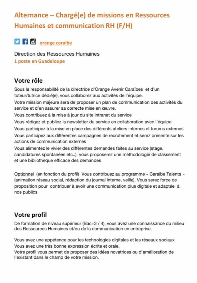 Sophie Lemoine On Twitter Vous Avez La Fibre Rh Com Envie De Vous Former Par L Alternance Dans Le Cadre De Votre Master Avec Orange Caraibe Decouvrez Notre Offre