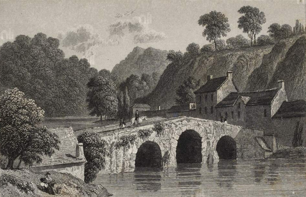 Glanmire bridge, early 18th century and today