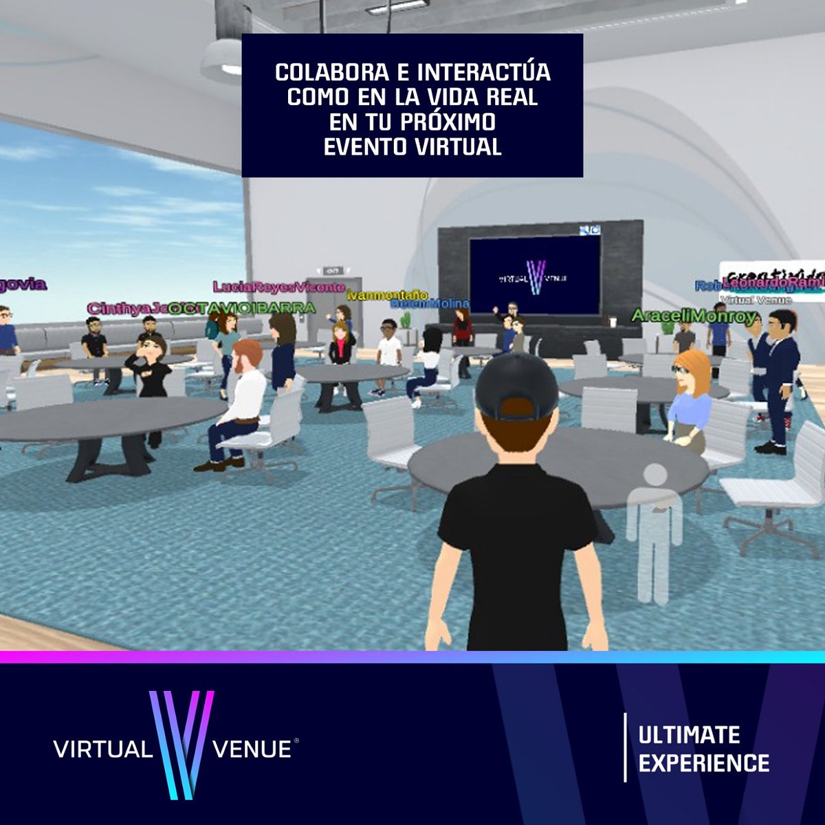 Crea relacionamiento de alto impacto en nuestras oficinas virtuales.

Solicita una demo.

#theultimateexperience #eventosvirtuales #Tendencias