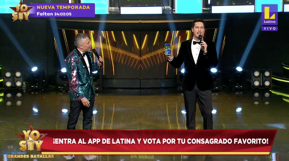 YoSoy_Peru's tweet photo. Descarga la APP de Latina y elige a tu imitador favorito 🏆 #YoSoyGrandesBatallasFinal 
📲App Store: https://t.co/hZOogmVcJK
📲 Play Store: https://t.co/LOkBX1fCWP https://t.co/moI5n5lRKP