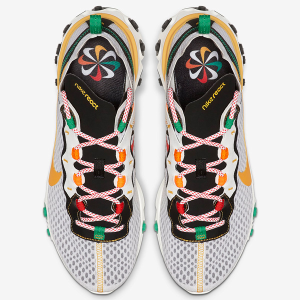 nike react element 55 white university gold