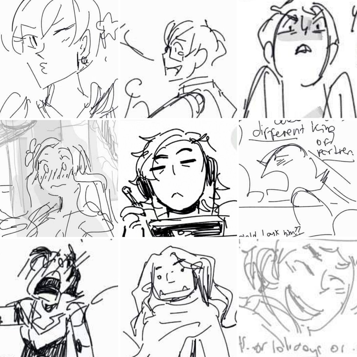 #faceyourart (with a bonus with my fun doodle faces) 