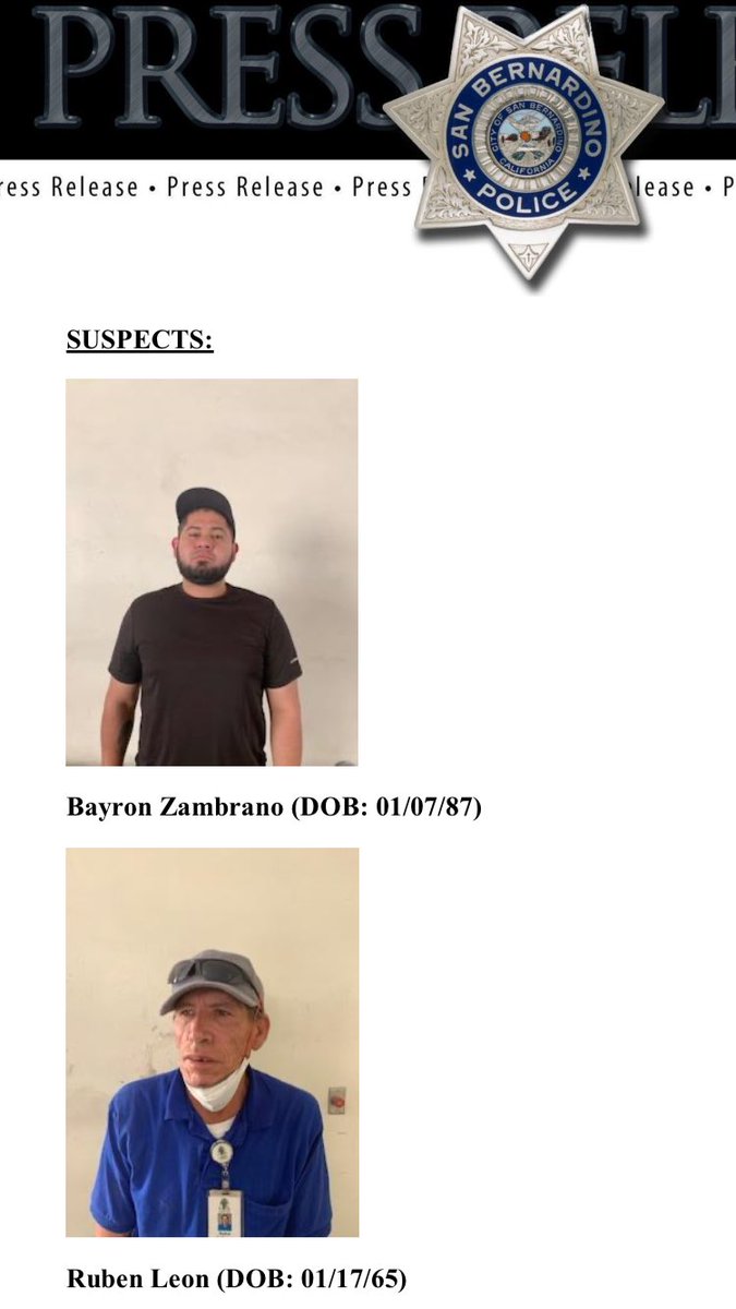 San Bernardino PD tweet media