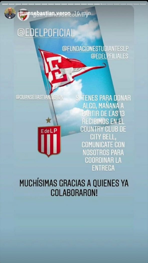 Si tenés algo para donar, mañana vamos a estar en el Country Club de City Bell, a partir de las 13 hs con los preparativos de la noche de ollas populares. Comunícate con nosotros para la entrega. Muchas gracias #115aniversario #EDLP