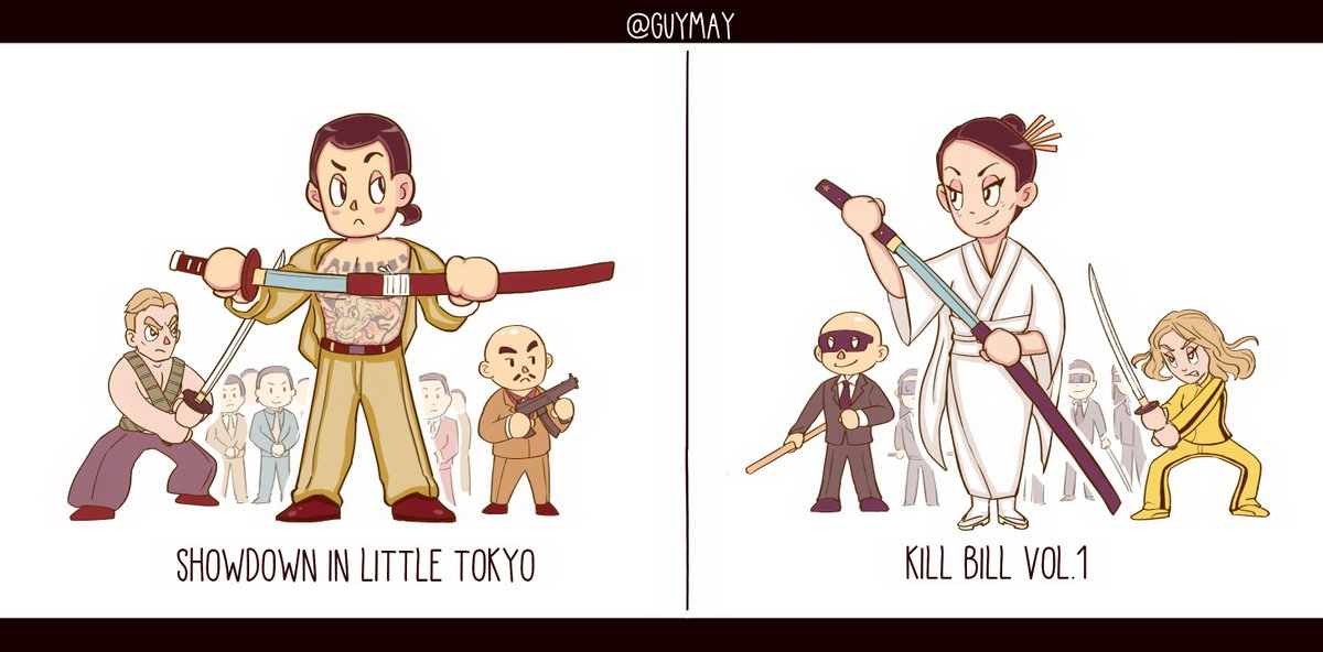 Guymay4's tweet image. Quentin's Kill Bill Vol.1 copied the main story and many elements from Cary's Showdown in Little Tokyo~
Well~I will show you~See?👇🤭
#killbill1 #showdowninlittletokyo #caryhiroyukitagawa #lucyliu #dolphlundgren #umathurman #gordonliu #movie #Quentintarantino
