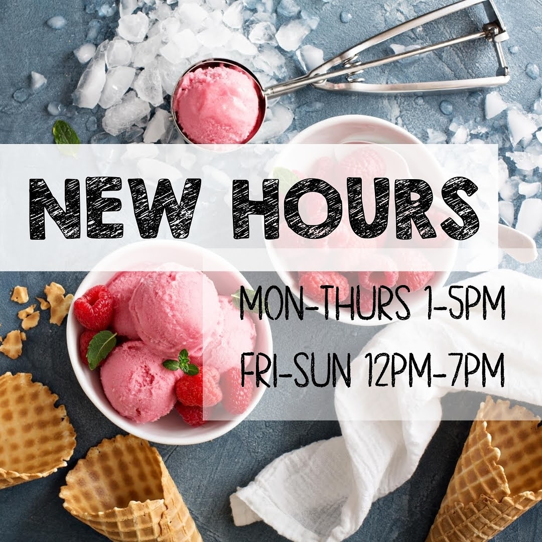 KRefreshers's tweet image. We have new hours! 🕔 Stop by the store for some delicious ice cream!

#newhours #icecream #froyo